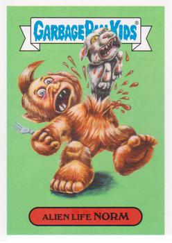 2018 Topps Garbage Pail Kids: Oh, the Horror-ible! #5a Alien Life Norm Front