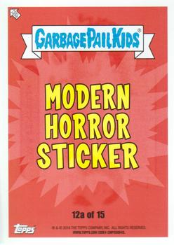 2018 Topps Garbage Pail Kids: Oh, the Horror-ible! #12a Uma Centipede Back