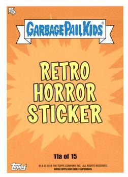 2018 Topps Garbage Pail Kids: Oh, the Horror-ible! #11a The Birdie Back