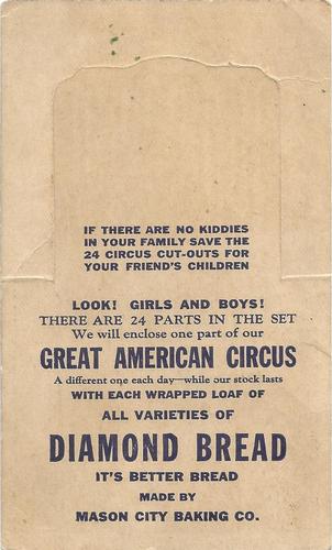 1922 Great American Circus (D40) #NNO Gorilla Back