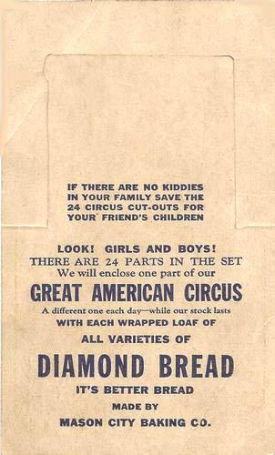 1922 Great American Circus (D40) #NNO Hippo in Cage Back