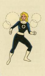 1997 Fleer/SkyBox X-Men - Temporary Tattoos #Fleer1 Invisible Woman Front