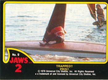 1978 O-Pee-Chee Jaws 2 #9 Trapped!! Front
