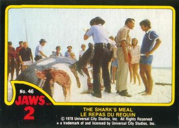 1978 O-Pee-Chee Jaws 2 #46 The Shark's Meal Front