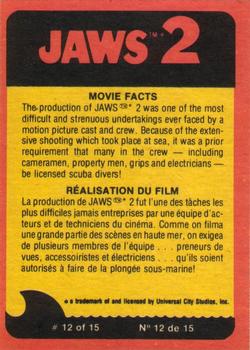 1978 O-Pee-Chee Jaws 2 #53 Aiming Against the Monster! Back