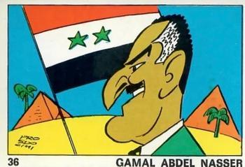 1973 Panini OK VIP #36 Gamal Abdel Nasser Front