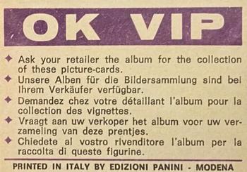 1973 Panini OK VIP #38 Golda Meir Back