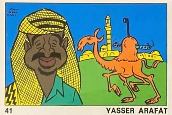 1973 Panini OK VIP #41 Yasser Arafat Front