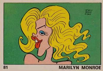 1973 Panini OK VIP #81 Marilyn Monroe Front