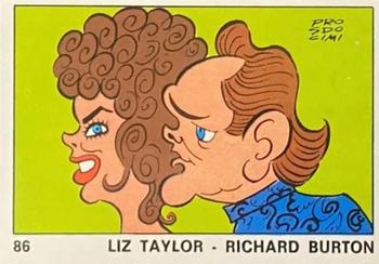 1973 Panini OK VIP #86 Liz Taylor / Richard Burton Front