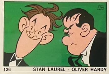 1973 Panini OK VIP #126 Stan Laurel / Oliver Hardy Front