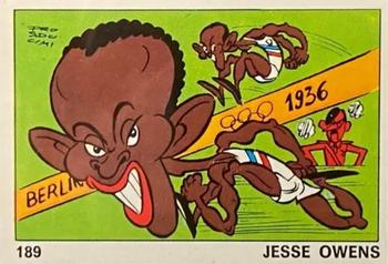 1973 Panini OK VIP #189 Jesse Owens Front