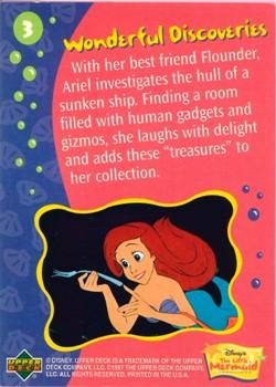 1997 Upper Deck The Little Mermaid #3 Wonderful Discoveries Back