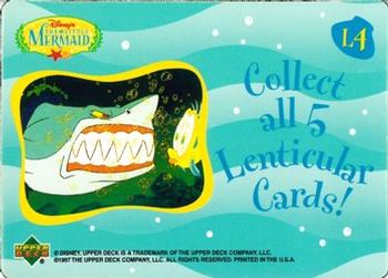 1997 Upper Deck The Little Mermaid - Motion Cards #L4 Shark Attack on Flounder Back