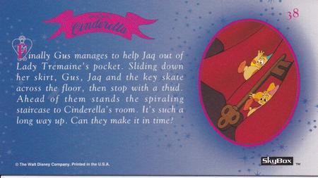 1995 SkyBox Cinderella Limited Edition #38 Finally Gus manages to help Jaq out of Lady Back