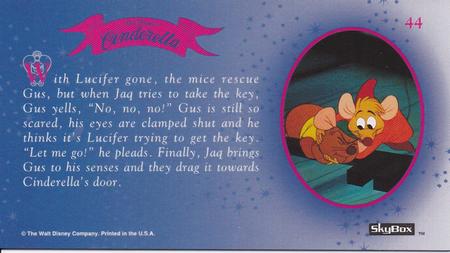 1995 SkyBox Cinderella Limited Edition #44 With Lucifer gone, the mice rescue Gus Back