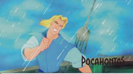 1995 SkyBox Pocahontas Limited Edition Widevision Set #4 John Smith Makes a Daring Rescue Front