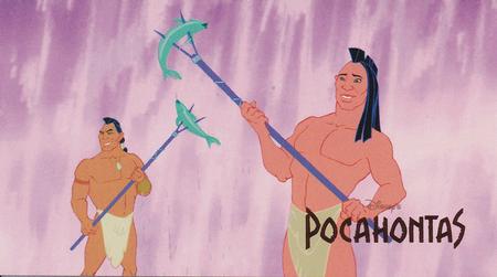 1995 SkyBox Pocahontas Limited Edition Widevision Set #5 The Home of the Powhatan People Front