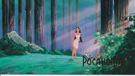 1995 SkyBox Pocahontas Limited Edition Widevision Set #7 Pocahontas' World Front