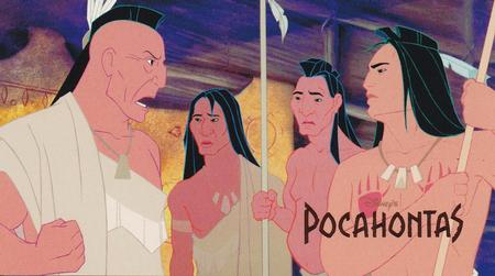 1995 SkyBox Pocahontas Limited Edition Widevision Set #20 Chief Powhatan Vows Revenge Front