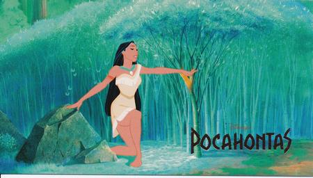 1995 SkyBox Pocahontas Limited Edition Widevision Set #24 Pocahontas Shows Smith the Wonders of Nature Front