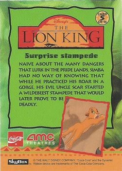 1994 SkyBox The Lion King Series 1 & 2 - Coca-Cola / AMC Theater #5 Surprise Stampede Back