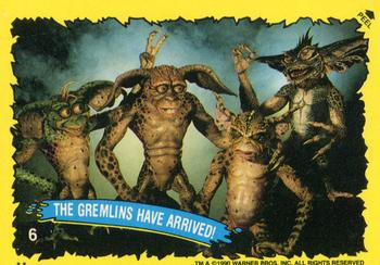 1990 Topps Gremlins 2: The New Batch - Red Border Stickers #6 The Gremlins Have Arrived! Front