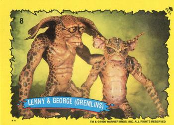 1990 Topps Gremlins 2: The New Batch - Green Border Stickers #8 Lenny & George (Gremlins) Front