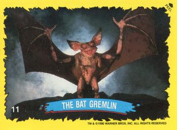 1990 Topps Gremlins 2: The New Batch - Green Border Stickers #11 The Bat Gremlin Front