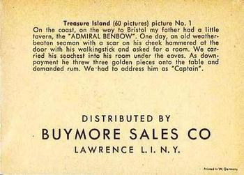 1960 Buymore Sales Treasure Island (W527) #1 On The Coast Back