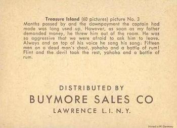 1960 Buymore Sales Treasure Island (W527) #3 Months Passed By Back