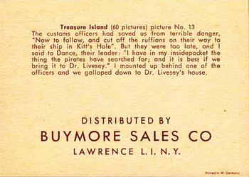 1960 Buymore Sales Treasure Island (W527) #13 The Customs Back