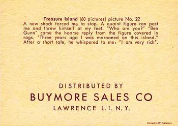 1960 Buymore Sales Treasure Island (W527) #22 A New Shock Back