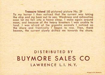 1960 Buymore Sales Treasure Island (W527) #39 To My Horror Back