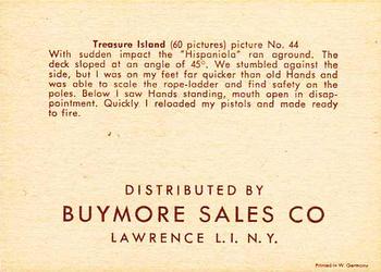 1960 Buymore Sales Treasure Island (W527) #44 With Sudden Impact Back