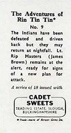 1960 Cadet Sweets Adventures of Rin Tin Tin #9 Lt. Rip Masters at alert Back