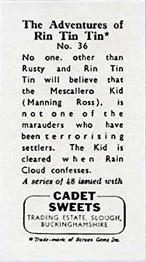 1960 Cadet Sweets Adventures of Rin Tin Tin #36 The kid is cleared... Back