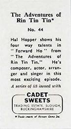 1960 Cadet Sweets Adventures of Rin Tin Tin #44 Hal Hopper shows his... Back