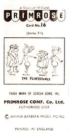 1963 Primrose Confectionery The Flintstones #16 Describe it, I can't bear to look Back