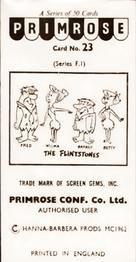 1963 Primrose Confectionery The Flintstones #23 I'll show 'em how to make coffee Back