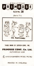 1963 Primrose Confectionery The Flintstones #28 Fred Turns Modern Back
