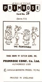 1963 Primrose Confectionery The Flintstones #29 Isn't the sea lovely, Fred? Back