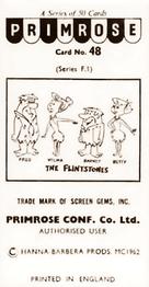 1963 Primrose Confectionery The Flintstones #48 Fred the Paper Boy! Back