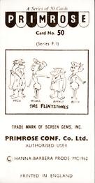 1963 Primrose Confectionery The Flintstones #50 Caught something Fred? Back