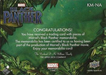 2018 Upper Deck Marvel Black Panther - The King's Mantle Memorabilia #KM-NA Nakia Back