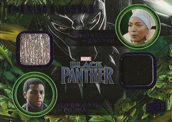 2018 Upper Deck Marvel Black Panther - The King's Mantle Dual Memorabilia #KD-RT Ramonda / T'Challa Front