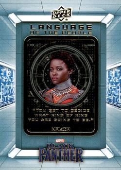 2018 Upper Deck Marvel Black Panther - Language of the People #LOTP4 Nakia Front