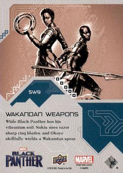 2018 Upper Deck Marvel Black Panther - Streets of Wakanda #SW9 Wakandan Weapons Back
