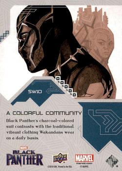 2018 Upper Deck Marvel Black Panther - Streets of Wakanda #SW10 A Colorful Community Back