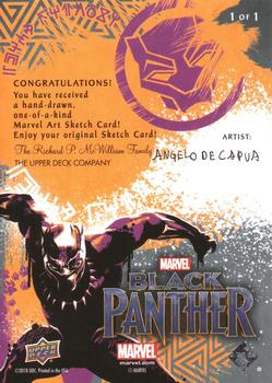 2018 Upper Deck Marvel Black Panther - Sketch Cards #NNO Angelo de Capua Back